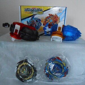 Bey Burst Rotate Speed Attack Spinning Battle 2x tops 2x Spin Launchers-NEW
